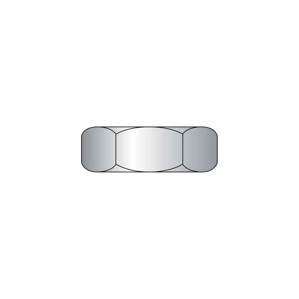 Brighton-Best Hex Nut, 1/2"-13, Carbon Steel, Grade c, Zinc Plated 825190 - main